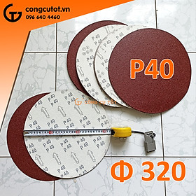 Mua Xấp 25 giấy nhám tròn Ø13inch 32cm chuẩn P40