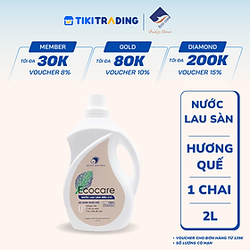 Nước Lau Sàn Hữu Cơ Bồ Hòn Ecocare Chai 2000ml