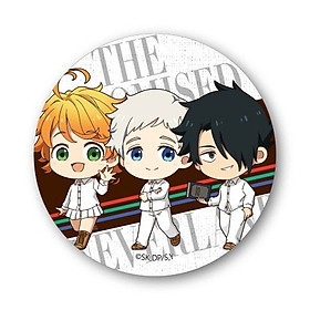 Combo 4 huy hiệu THE PROMISED NEVRLAND - MIỀN ĐẤT HỨA anime chibi