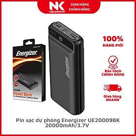 Mua Pin sạc dự phòng Energizer 20000mAh/3.7V UE20009BK - Hàng chính hãng