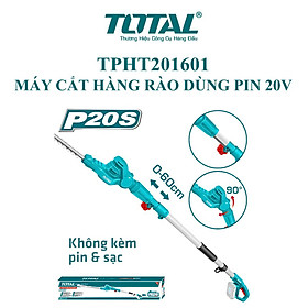 Mua MÁY CẮT HÀNG RÀO DÙNG PIN 20V (KHÔNG KÈM PIN & SẠC) TOTAL TPHT201601 - HÀNG CHÍNH HÃNG