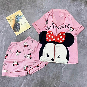 Bộ Pijama Cộc Đùi - Bộ Mặc Nhà Lụa Latin Mềm Mát Thấm Hút Mồ Hôi