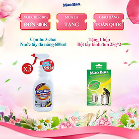 Combo 03 chai Nước Tẩy Đa Năng Mao Bao 600ml