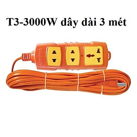 Ổ cắm có dây chịu tải công suất 3000W, ổ cắm thợ công trình công suất lớn chịu va đập