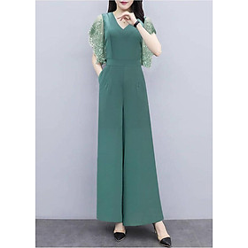 Jumpsuit Dài Tay Cánh Tiên Ren Kiểu Đồ Bay Dạo Phố - Thời Trang Công Sở GOTI 3262