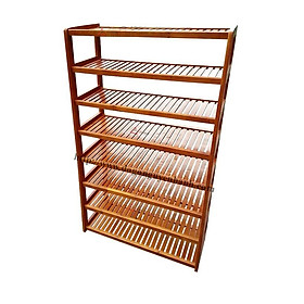 Mua Kệ Giày Dép 8 Tầng Rộng 80cm Gỗ Tự Nhiên 100%- Vàng