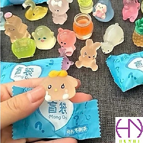 Dây cột tóc- buộc tóc vải nhiều màu - Labubu- màu ngẫu nhiên
