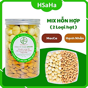 Mix Hạt Dinh Dưỡng 2 loại Tách Vỏ ( Hạnh Nhân + Mắc Ca) HSaHa