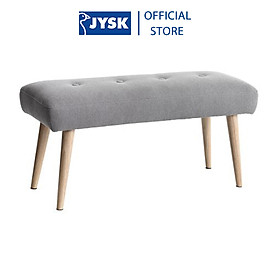 Ghế Băng Alunda JYSK Basic (110 x 47 x 40 cm) - Xám Nhạt