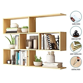 Mua Kệ Sách Gỗ Treo Tường 4 Tầng  Giá Để Sách Trang Trí Cho Bé Tundo CTKT06-120 KT 120 x 82 x 20cm