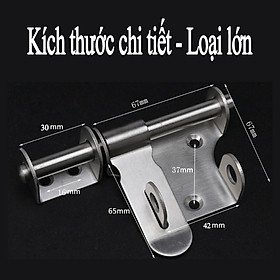 Mua Chốt Khóa Cửa Then Ngang KUNBE Chất Liệu Thép Không Gỉ Có Lỗ Gài Phù Hợp Nhiều Loại Cửa  Tủ