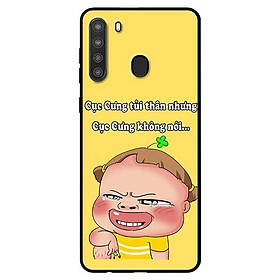 Ốp lưng dành cho Samsung Galaxy A21 mẫu Quỳnh Tủi Thân