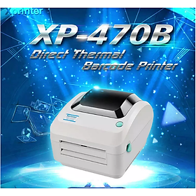 Máy In Đơn Hàng TMĐT Xprinter XP- 470B,Máy in tem nhãn-mã vạch chính hãng, máy in vận đơn / Cổng USB-tốc độ in 152mm/s-Hàng Chính Hãng