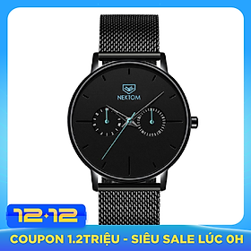 Đồng Hồ Nam Nektom Dây Titanium -Chạy 5 Kim Đẳng Cấp, Thiết Kế Kiểu Ý Lịch Lãm, Năng Động