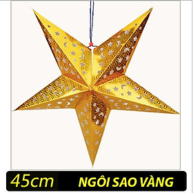 Đèn lồng ngôi sao giấy 45cm