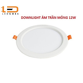 Đèn LED âm trần siêu mỏng LEDGOES 12W lỗ khoét 155mm