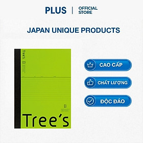 Sổ tay, vở ghi chép kẻ ngang Nhật Bản khổ B5 - PLUS - Xanh lá mạ
