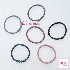 Combo 5 sợi Thun cột tóc đẹp rẻ nhiều mẫu đơn giản Chun buộc tóc dễ thương 1