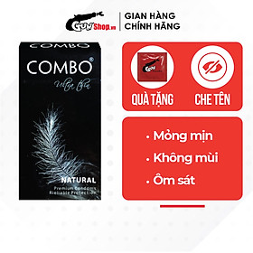 Bao cao su Combo mỏng mịn, không mùi - Hộp 10 cái