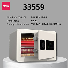 Mua Két Sắt Vân Tay DELI  Két Sắt Điện Tử Thông Minh Chống Cưa Cắt Chống Cháy An Toàn Bảo Vệ Tài Sản
