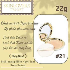 Hình ảnh Phấn Trang Điểm Ngọc Trai Eveline Skinlovers Blooming Powder Pact (22g)