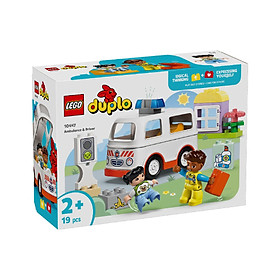 Đồ Chơi Lắp Ráp Xe Cứu Thương & Tài Xế LEGO DUPLO 10447 (19 Chi Tiết)