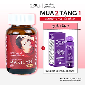 Viên Uống Nội Tiết Tố Nữ Marilyn Plus Dân Khang Giảm Khô Hạn Tăng Sinh Lý Nữ Điều Hòa Kinh Nguyệt Hộp 30 viên
