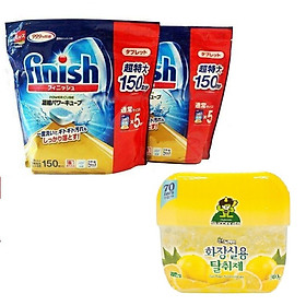 Combo hộp sáp thơm khử mùi Sandokkaebi 300g Hàn Quốc + 2 Túi viên rửa bát