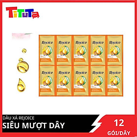 Dầu xả Rejoice Siêu mượt Dây 12 gói