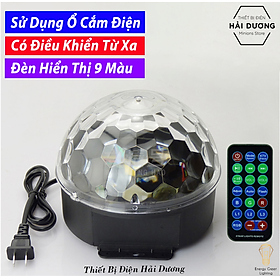 Đèn Led 9 Màu Trang Trí Sân Khấu Cầu Xoay Cảm Biến Theo Nhạc DF-900 / DF-902F / DF-902USB - Tích Hợp Loa - Có Điều Khiển