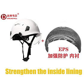 DARLINGWELL Construction Safety Helmet With Visor Goggles Eps Foam Lining CE ABS Hard Hat ANSI Industrial Work Head Protection Color: Black CV Eps