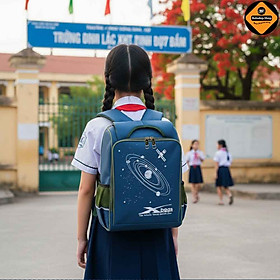 Balo Đi Học Chống Gù Xbags Universe XB 3104 Siêu Nhẹ, Nhiều Ngăn Tiện Dụng, Chống Thấm Nước, Thiết Kế Vũ Trụ Cá Tính, Màu Xanh!