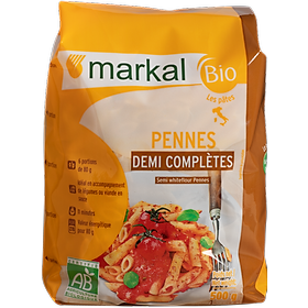 Mì ống penne hữu cơ Markal 500g