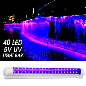 40LED DC 5V UV Ultraviolet Strip Light Bar Tube Decor Party Lamp Blacklight USB
