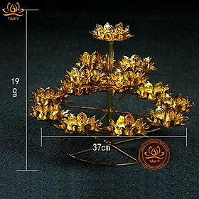 Mua Tháp Chân Đế Nến 3 Tầng 14 Ngọn Hình Cánh Sen