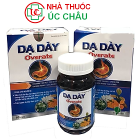 [COMBO 6 HỘP] Dạ dày overate dạng viên, Hỗ trợ giảm đau dạ dày, giảm tiết acid, ợ hơi ợ chua (Hộp 40 viên)