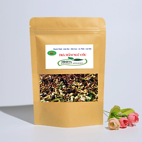 Trà mầm ngũ cốc ( Mầm gạo lứt huyết rồng, đậu đen xanh lòng, đậu đỏ, đậu xanh) - (MS) Tan mỡ bụng, lợi sữa, chống lão hóa da, ngủ ngon, ngừa tiểu đường ( 300g)