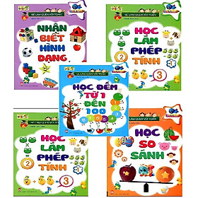 Combo bộ sách Bé làm quen với Toán học - Bộ 5 cuốn