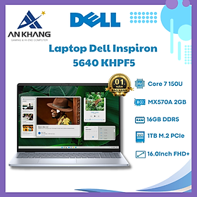 Mua Laptop Dell Inspiron 16 5640 KHPF5 (Intel Core 7 150U | 16GB | 1TB | MX570 2GB | 16 inch FHD + | Win 11 | Office | Xanh) - Hàng Chính Hãng - Bảo Hành 12 Tháng
