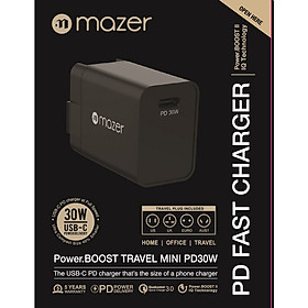 Củ Sạc Mazer EnerG WALL.MINI PD30W USB-C Charger (100-240V)