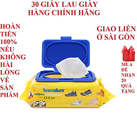 Mua Giấy lau giày khăn lau giày giấy lau giày thần thánh khăn giấy lau giày 30 cái hàng chính hãng