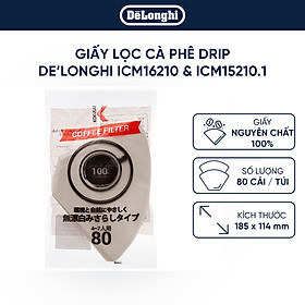 Mua Giấy lọc cà phê dành cho máy pha cà phê drip DeLonghi ICM16210  ICM15210 (80 tờ/ túi)