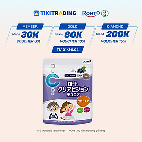 Kẹo ngậm bổ mắt cho bé Rohto Clear Vision Junior (Hộp 60 viên)