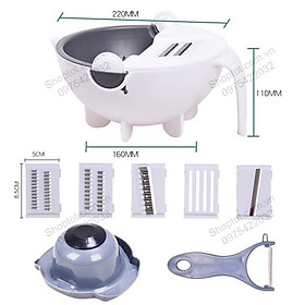 Mua DỤNG CỤ NẠO BÀO CỦ QUẢ THÀNH SỢI  THÀNH LÁT VỚI 6 LƯỠI VÀ CÓ GIÁ ĐỂ ĐỒ THÔNG MINH