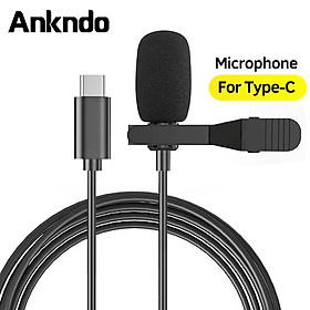 Micro kẹp cổ áo Ankndo kích thước nhỏ gọn chuyên nghiệp dành cho Samsung S20 Ultra S10 S9 S8 Note10 Plus