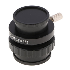 0.3X 1/3 CTV  C-Mount Adapter Reduce Lens for SM Stereo  Black