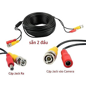 Cáp Camera có nguồn bấm sẵng hai đầu Jack BNC tiện lợi 20M-10M