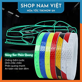 Băng Keo Phản Quang Dán Nhà Cửa, Trang Trí Oto, Xe Máy, Xe Đạp -  Xanh lá-1cm*8m