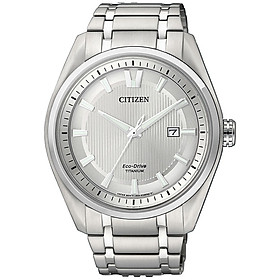 Đồng Hồ Nam Citizen Dây Titanium AW1241-54A - Mặt Trắng (Sapphire)