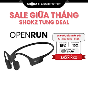 Tai Nghe Bluetooth Thể Thao Truyền Âm Thanh Qua Xương SHOKZ OPEN RUN S803 - Hàng chính hãng - màu đen